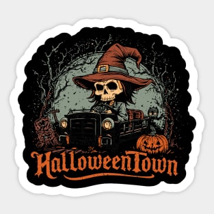 Halloweentown Cab Ride Sticker